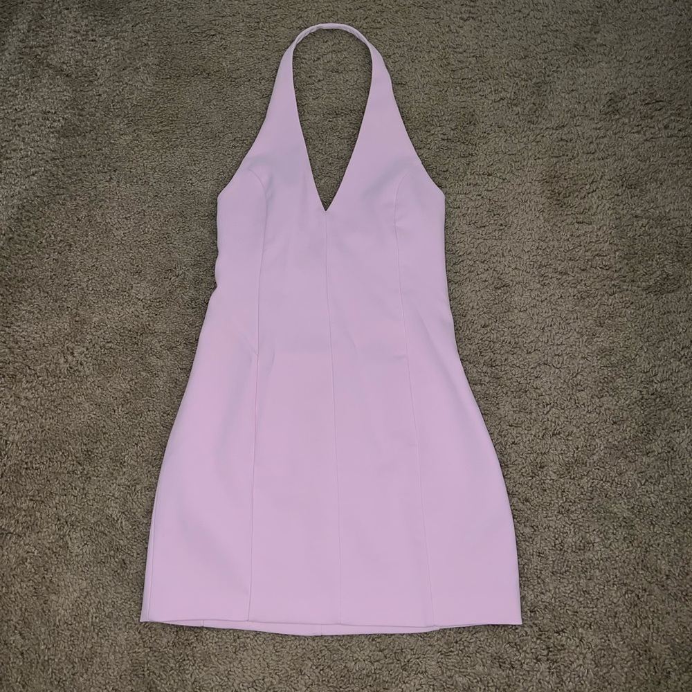 Zara Light Pink Halter Dress